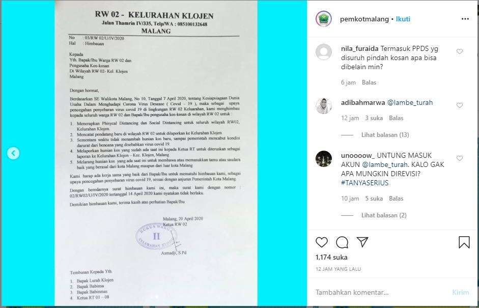Surat pengusiran