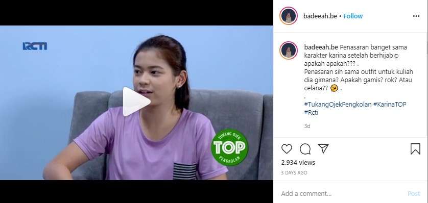 Karin mengutarakan keinginan untuk berhijab