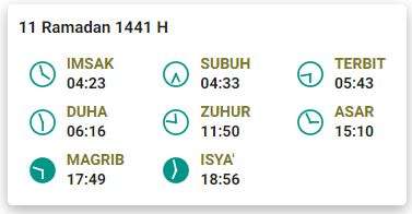 Jadwal Buka Puasa 11 Ramadhan 1441 H Bandung