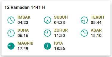 Imsak 12 Ramadhan 1441 H Bandung