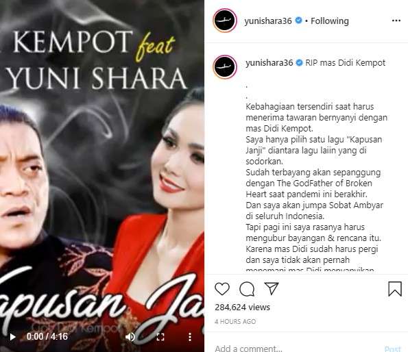 Yuni Sahra kenang Didi Kempot