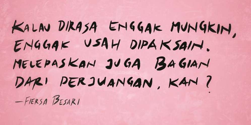 Tulisan Fiersa Besari