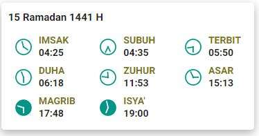 Jadwal Buka Puasa 15 Ramadhan 1441 H Jakarta