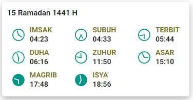 Jadwal Buka Puasa 15 Ramadhan 1441 H Bandung