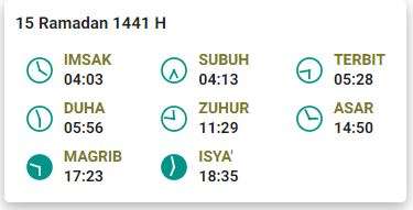 Jadwal Buka Puasa 15 Ramadhan 1441 H Surabaya