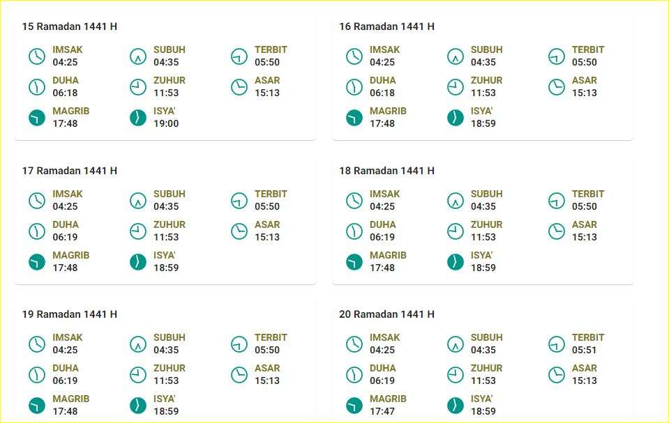 Jadwal Imsak Jakarta