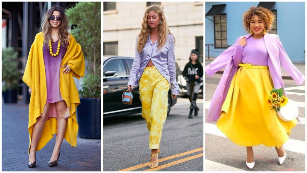 Perpaduan Warna Lavender dan Kuning