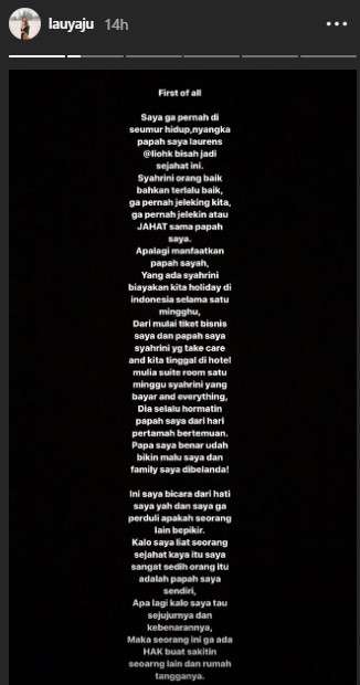 Anak kandung Lauren pria yang ngaku anak angkat Syahrini