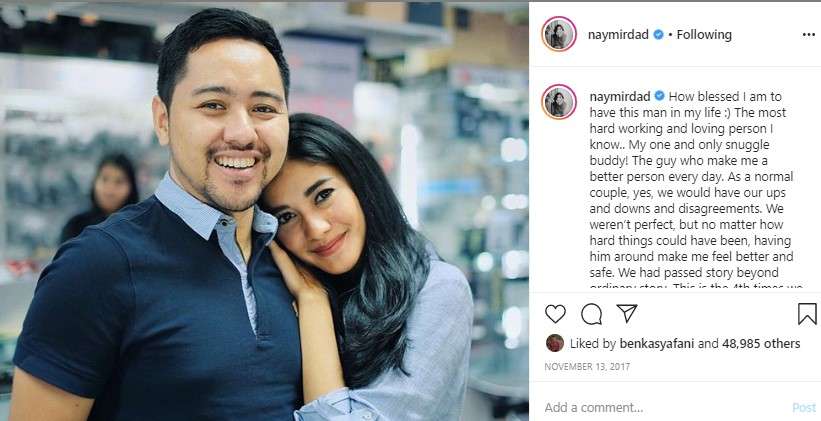 Naysilla Mirdad dan pacar