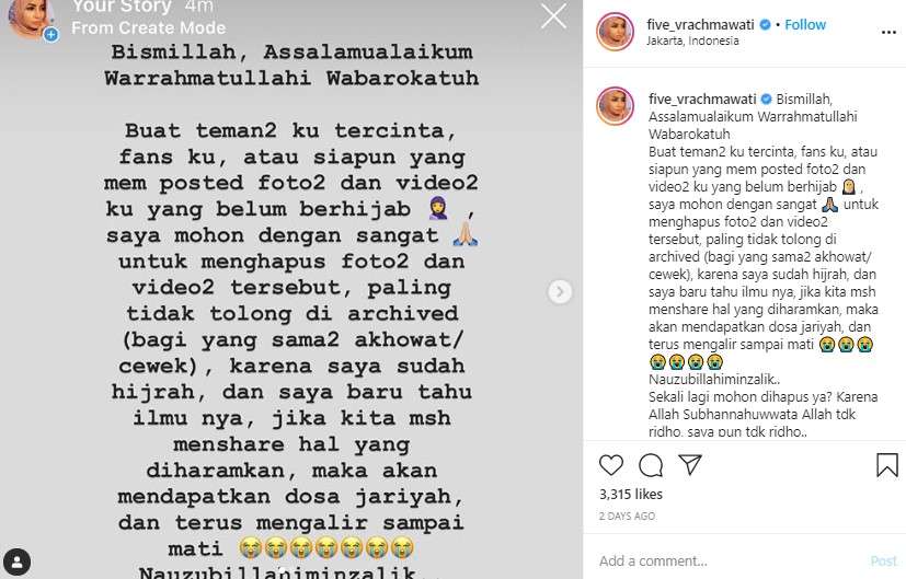 five vi mantap berhijab