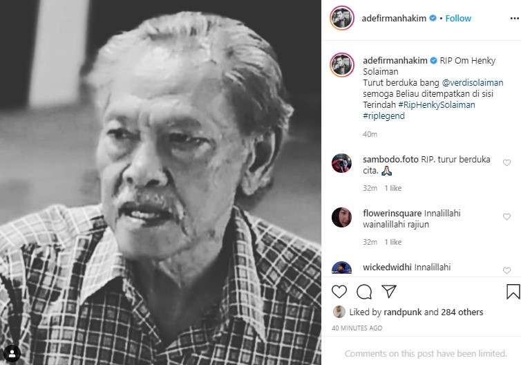 hengky solaiman meninggal