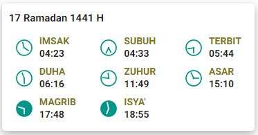 Imsak 24 Ramadhan 1441 H Bandung