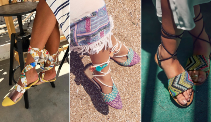 Padu Padan Strappy Sandals