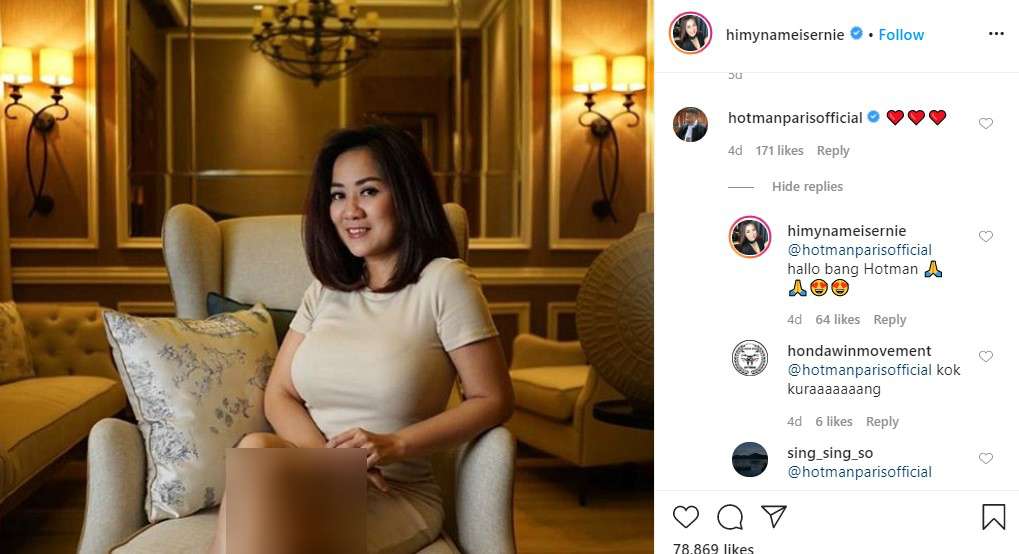 Hotman Paris goda tante Erni