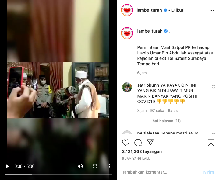 Satpol PP Minta Maaf
