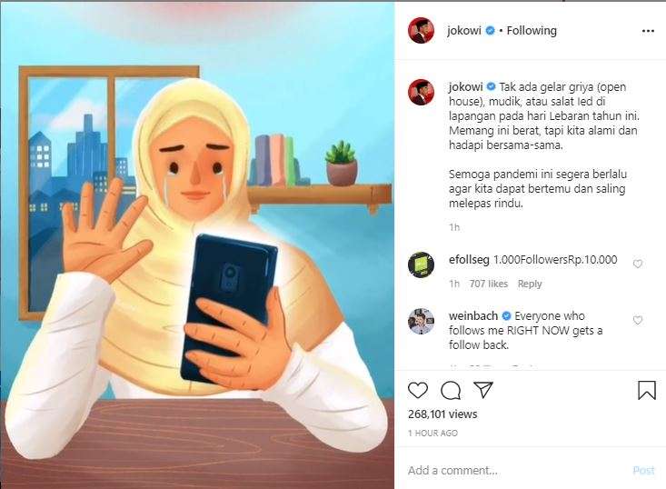 Pesan Lebaran Jokowi