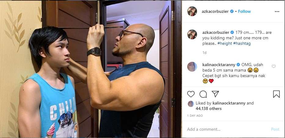 tinggi azka corbuzier