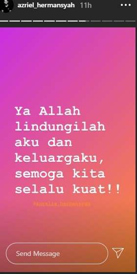 postingan Azriel Hermansyah