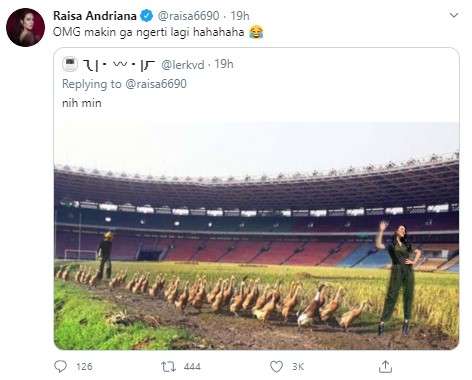 Raisa Andriana gembala itik