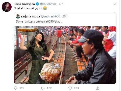 raisa penjual makanan