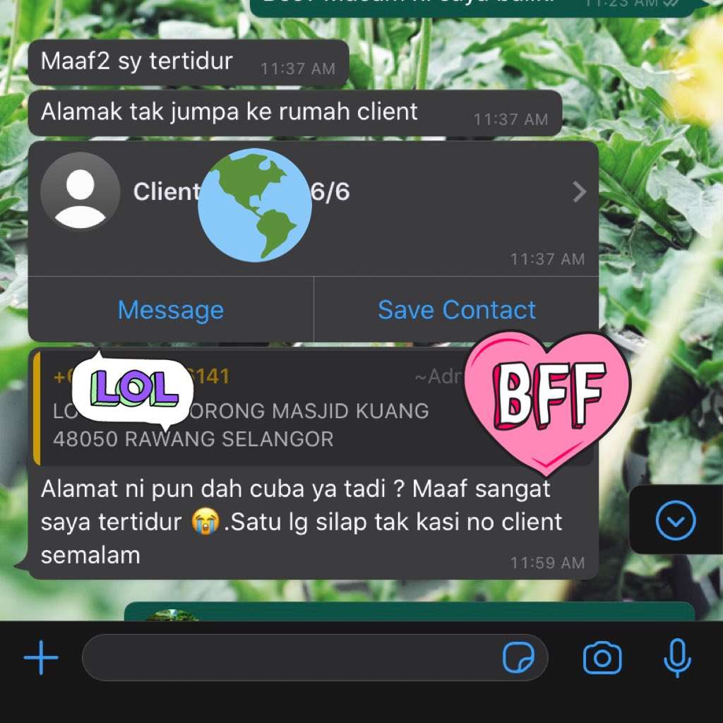 Percakapan dengan bos Afis