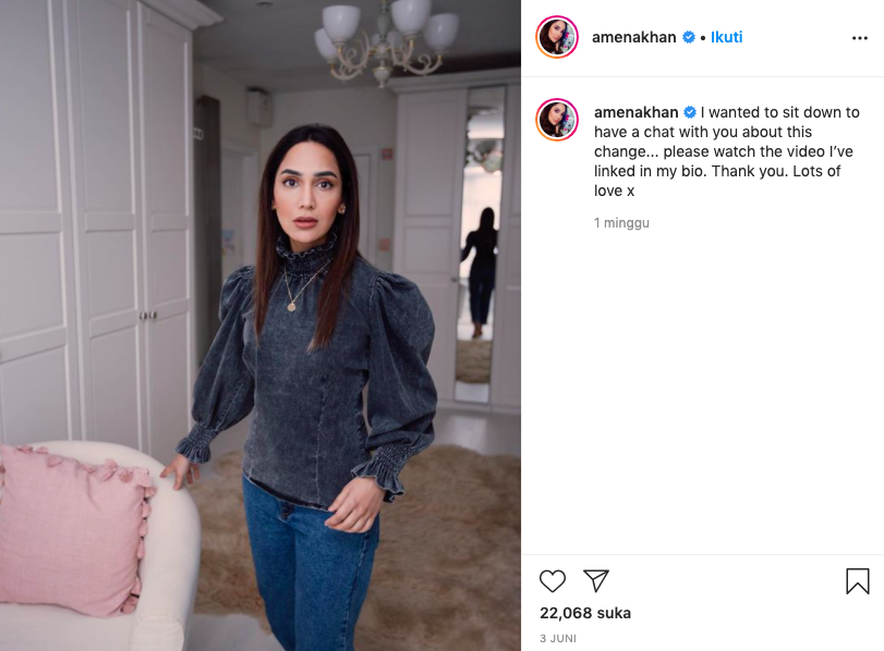Amena Khan Lepas Hijab