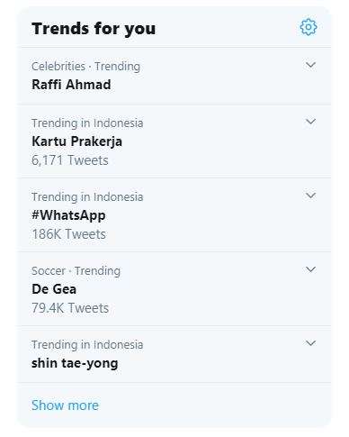 Raffi Ahmad jadi trending topic di Twitter.