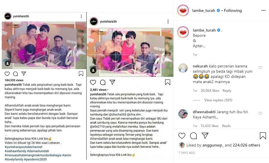 Postingan Yuni Shara