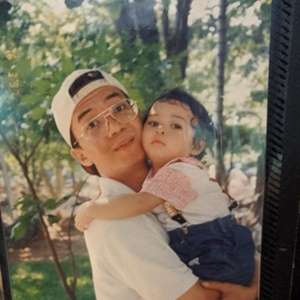 Foto Anya Geraldine dan Sang Ayah