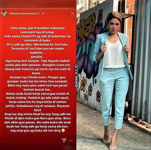 Perseteruan Nikita Mirzani dan Baim Wong