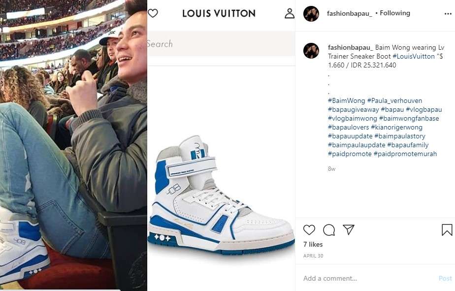 Sepatu mahal Baim Wong Sepatu mahal Baim Wong
