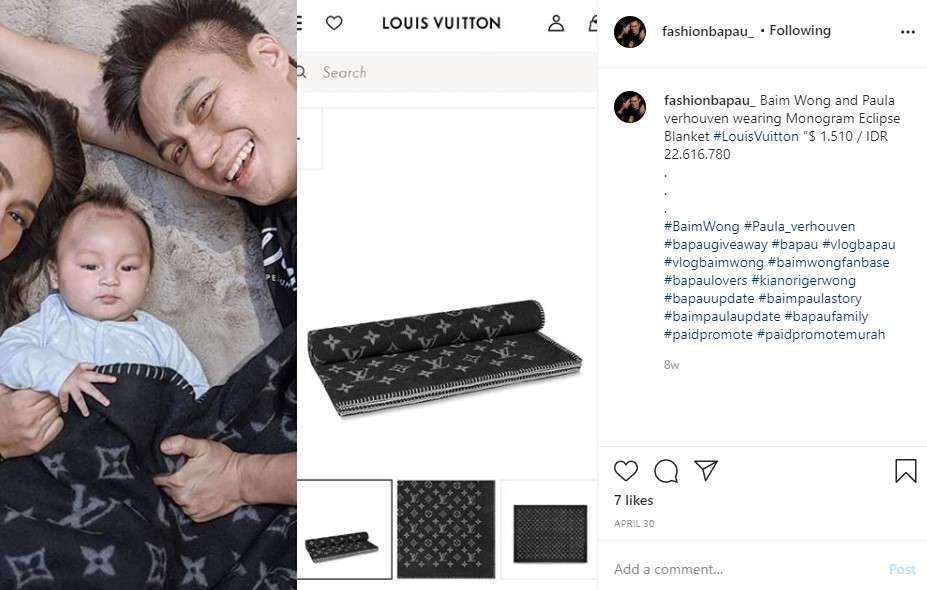 Selimut keluarga Baim Wong Selimut keluarga Baim Wong