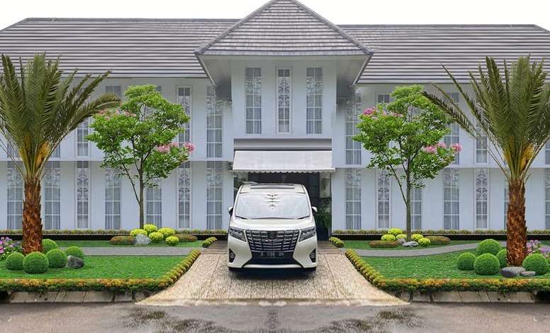 Konsep Taman Rumah Raffi Ahmad