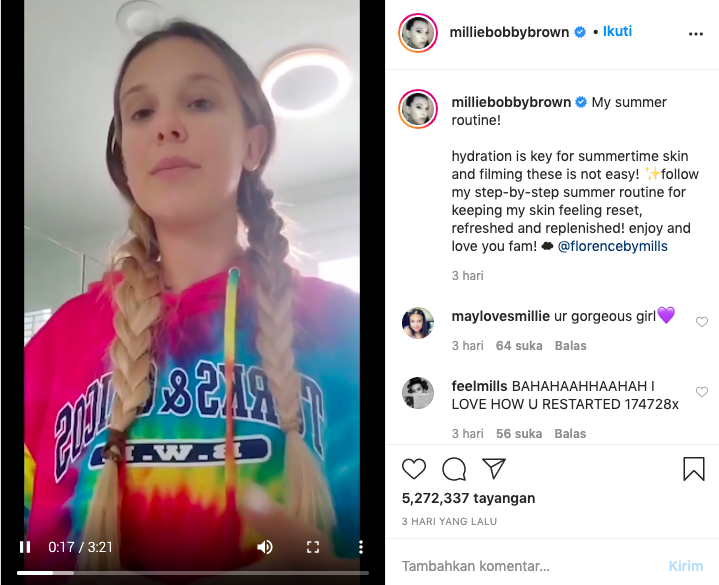 Instagram Millie Bobby Brown