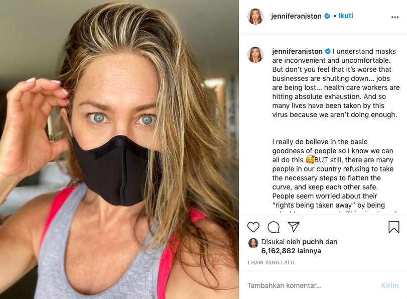 Unggahan Jennifer Aniston