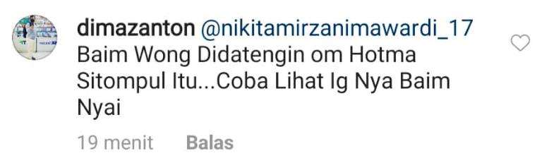 Hotma Sitompul datangi Baim Wong.
