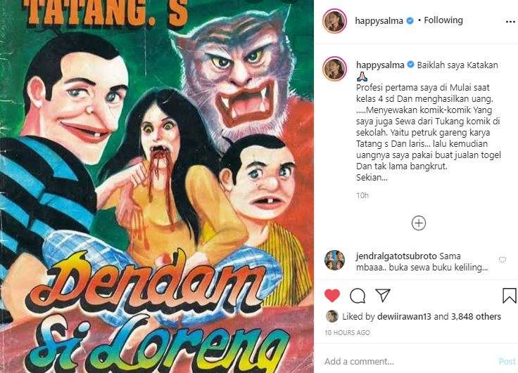 Unggahan Happy Salma