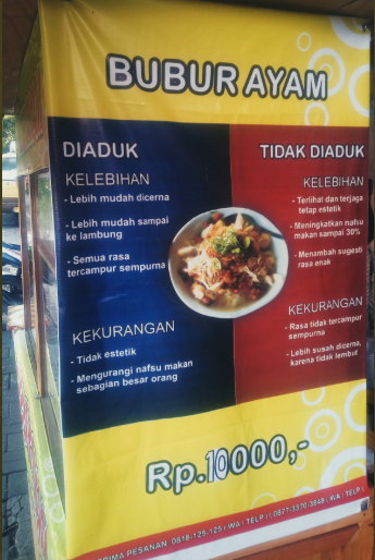 Perdebatan Bubur Ayam Diaduk  dan Tidak