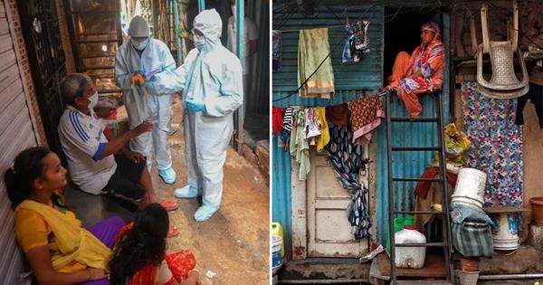 Dharavi, daerah kumuh terbesar di India.