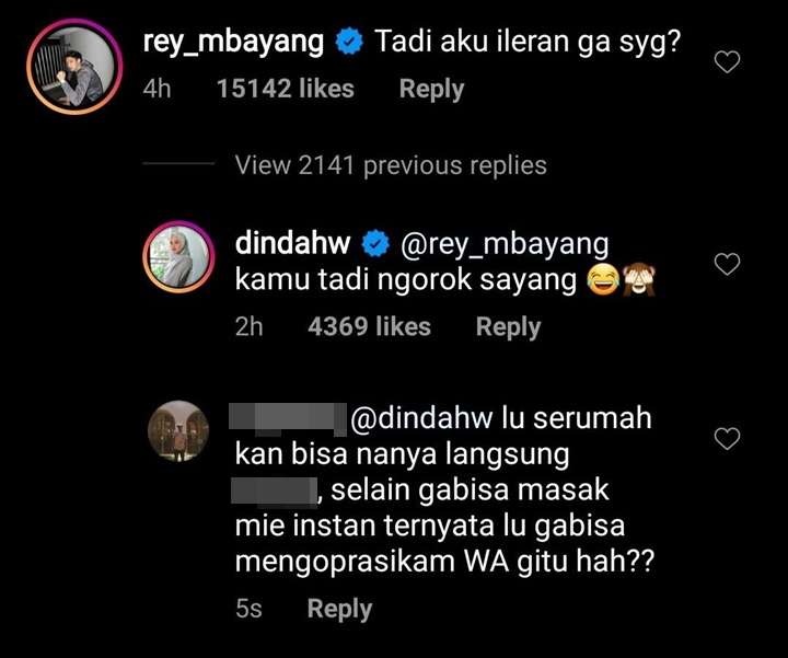 rey mbayang dan dinda hauw