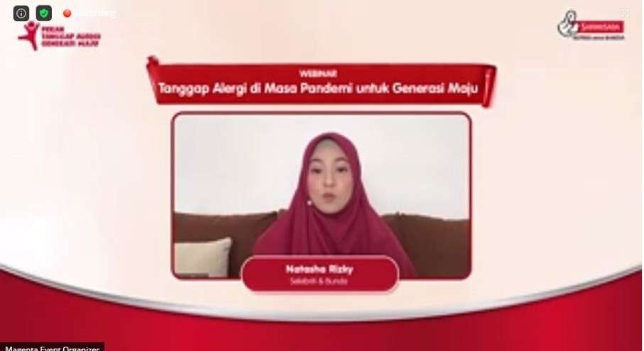Natasha Rizky/ Pekan Tanggap Alergi Generasi Maju