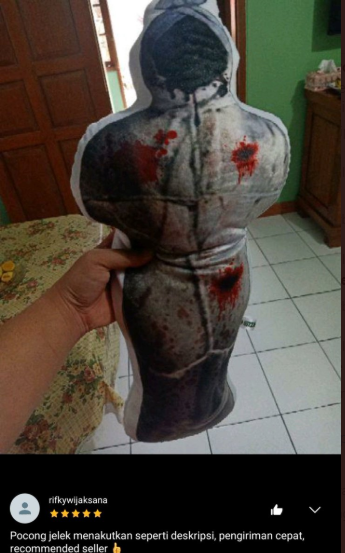 Komentar customer di olshop