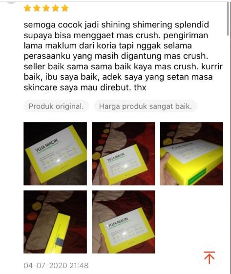 Komentar Pembeli di Olshop