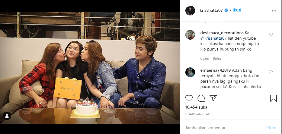 Hana hanifah dan Kris Hatta