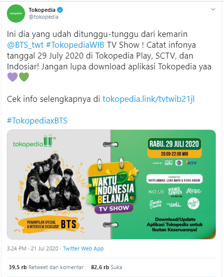 BTS Tokopedia