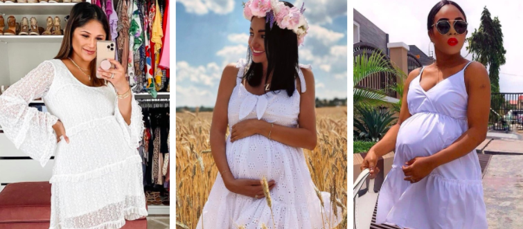 White Maternity Dress