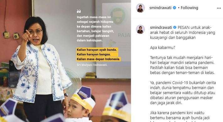 Unggahan Sri Mulyani