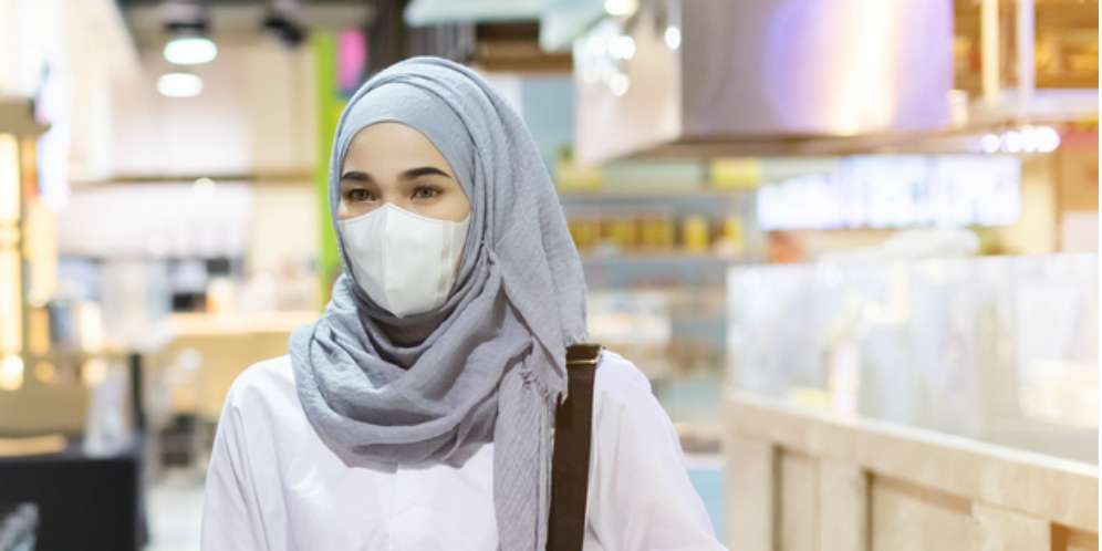 Ilustrasi Hijab Cantik Masker Ilustrasi Hijab Cantik Masker