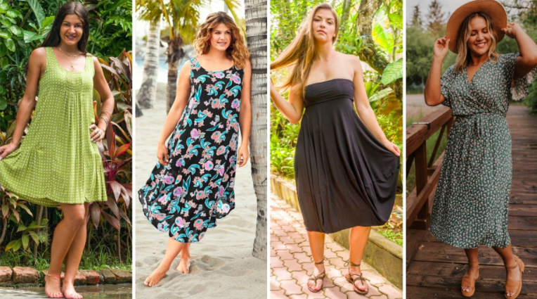 Beach Dress untuk Bentuk Tubuh Curvy