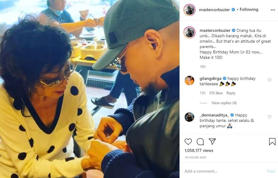 Hadiah Deddy untuk ibunda Hadiah Deddy untuk ibunda